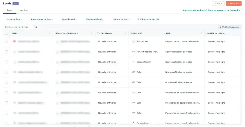 lead hubspot